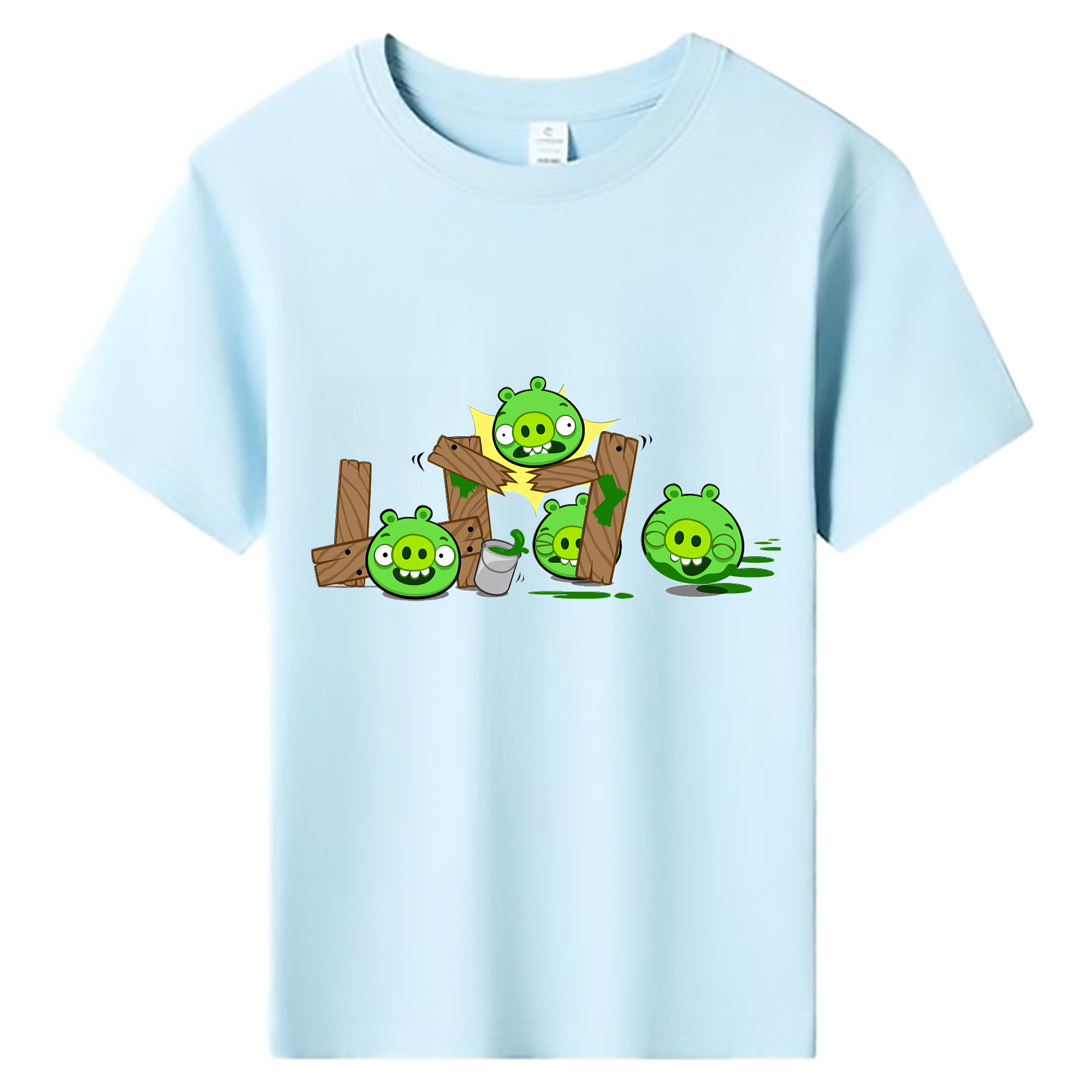 （画像用） Angry Birds アングリーバード 綿100％キッズTシャツ（フロントプリント）
